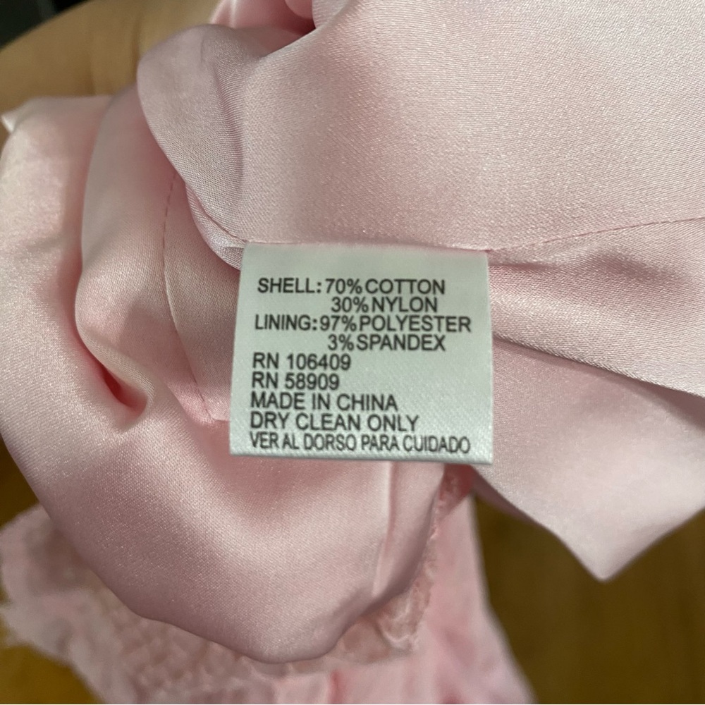 Preston & York Pink Lace Dress Size 12 - Picture 6 of 6